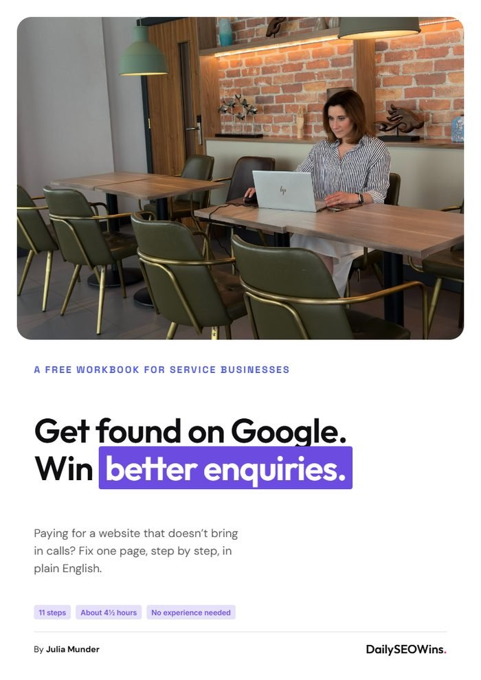 Cover of the Daily SEO Wins guide